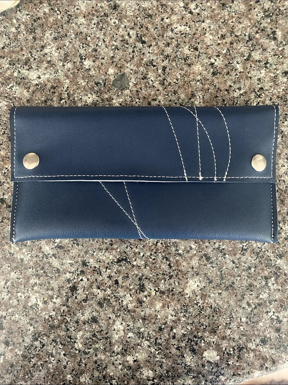 Holly Aiken Bird Blast Clutch Bag Wallet, navy NWOT dove design